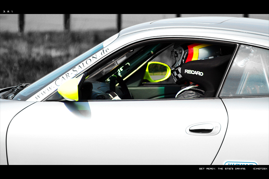 Get ready. The Stig is driving. Foto von Charity Challenge 2007 Porsche 911